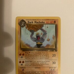 Dark Machoke Pokémon TCG Rocket Set Card